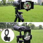 Universal Cell Phone Adapter Mount Support Eyepiece Diameter 25-48mm fSpotting Scope Telescope