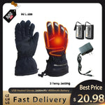 Motorcycle Electric Heated Gloves Temperature USB Hand Warmer