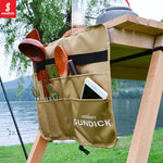 Camping Picnic Tableware Storage Bag Portable Barbecue Cutlery Organizer Hanging Holder Bags