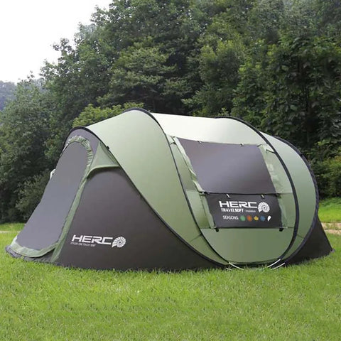 2023 New Arrival 3-4 Person Ulttralarge Automatic Windproof Pop Up Fast Opening Camping Large Gazebo Beach Tent