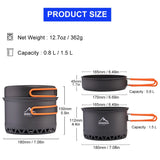 Camping 1.3L 2.3L Cookware Outdoor Cooking Set