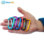 4 pcs ShineTrip Aluminum D Shape Buckle Carabiner Survial Key Chain Carabine Hook Clip