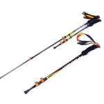 Pioneer Ultra-light Adjustable Camping Hiking Walking Trekking Stick Alpenstock Carbon Fiber Climbing Skiing Trekking Pole 1pc