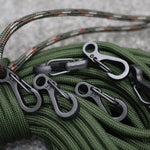 10 Pcs Camping Equipment Survival EDC Paracord Carabiner