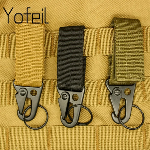 1PC  Carabiner High Strength Nylon Key Hook MOLLE Webbing Buckle Hanging System