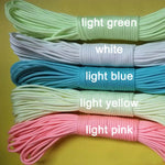 6 Meters Camping Rope Survival Luminous Camping Cord Hiking Climbing Ropes 550LB Glow Cord Survival