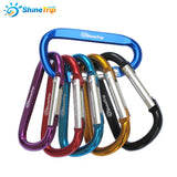 4 pcs ShineTrip Aluminum D Shape Buckle Carabiner Survial Key Chain Carabine Hook Clip