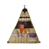 Camping Picnic Tableware Storage Bag Portable Barbecue Cutlery Organizer Hanging Holder Bags