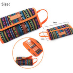 Camping Picnic Tableware Storage Bag Portable Barbecue Cutlery Organizer Hanging Holder Bags