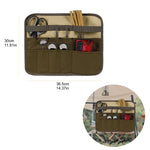 Camping Picnic Tableware Storage Bag Portable Barbecue Cutlery Organizer Hanging Holder Bags