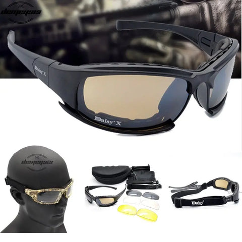 Army Goggles Sunglasses Men Military Sun Glasses