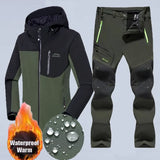 Men Winter Camping Hiking Tracksuit Climbing, Outdoor Jackets Pants